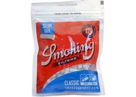 Фильтры для самокруток Smoking Slim Blue 6 мм