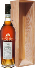 Коньяк Maxime Trijol Fins Bois AOC 1986, wooden box, 0.7 л