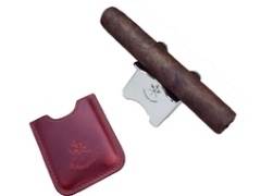 Подставка под сигару Le Petit Cherry Red Leather Cigar Stand