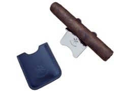 Подставка под сигару Le Petit Petrol Blue Leather Cigar Stand