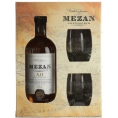 Ром Mezan Jamaica XO , with 2 glasses , 0,7 л.