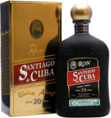 Ром Santiago de Cuba Extra Anejo 20 years old gift box, 0,7 л.