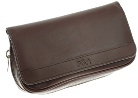 Сумка P&A для 2 трубок и табака 417ME-Brown-gloss