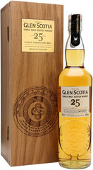 Виски Glen Scotia 25 Years Old, wooden box, 0.7 л