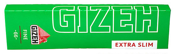 Бумага для самокруток Gizeh Green Extra Slim 66 вид 1