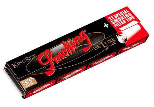 Бумага для самокруток Smoking King Size DLUX + 33 FTIP вид 1