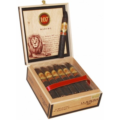 Сигары  La Aurora 107 Belicoso вид 1