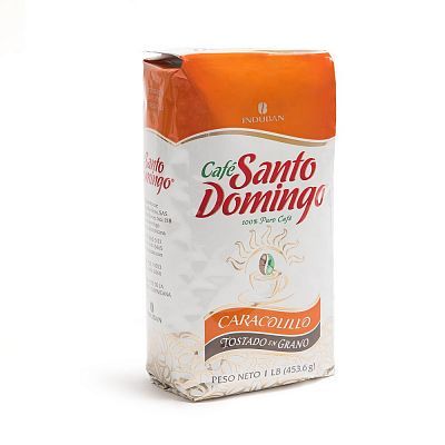 Доминиканский Кофе в зернах Santo Domingo Caracolillo 454 гр. вид 2
