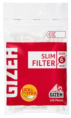 Фильтры для самокруток Gizeh Slim 120+30 6mm вид 1