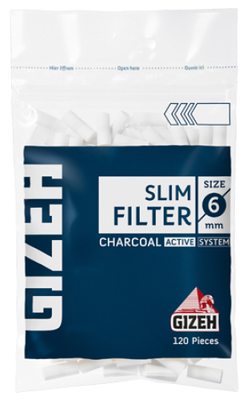 Фильтры для самокруток Gizeh Carbon Slim 6mm вид 1