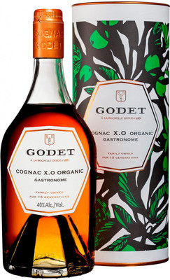 Коньяк Godet Gastronome Organic XO, gift box, 0.7 л вид 1