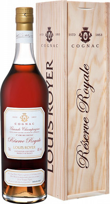 Коньяк Louis Royer, Grande Champagne Reserve Royale, wooden box, 0.7 л вид 1
