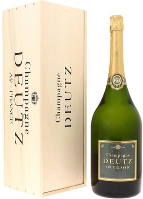 Шампанское Deutz Brut Classic, wooden box, 4.5 л вид 1