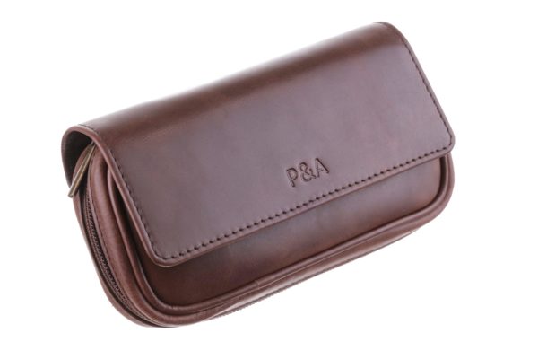 Сумка P&A для 2 трубок и табака 415-Brown вид 1