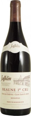 Вино Jaffelin Beaune 1-er Cru Sur les Greves-Clos Sainte Anne Monopole AOC, 0,75 л. вид 1