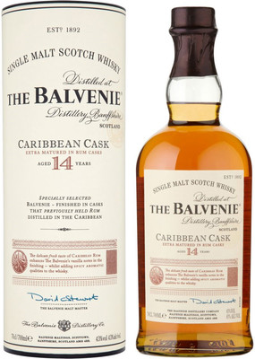 Виски Balvenie Caribbean Cask, 14 Years Old, in tube, 0.7 л вид 1