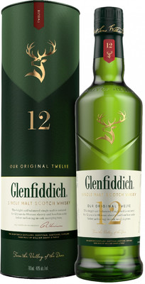 Виски Glenfiddich 12 Years Old, in tube, 0.7 л вид 2