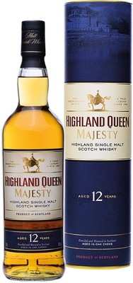 Виски Highland Queen Majesty, 12 Years Old, in tube, 0.7 л вид 1