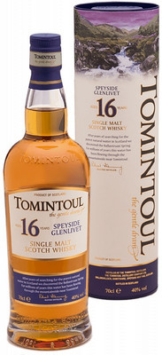 Виски Tomintoul 16 Years Old, in tube, 0.7 л вид 1