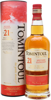 Виски Tomintoul 21 Years Old, gift box, 0.7 л вид 1